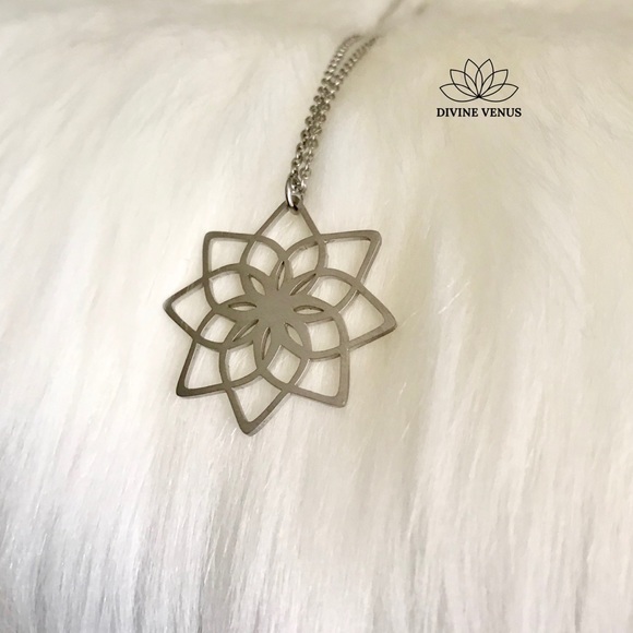 Lotus Necklace - Picture 3 of 9